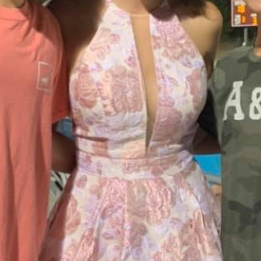 Amarra Pink Prom Dress